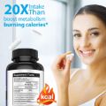 Night Time Fat Burner, 60 Capsules Weight Loss Diet Pills for Men and Women, Appetite Suppressant, Detox & Cleanse Promote Metabolism, Inhibits Carb Absorption and Sleep Aid