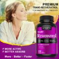 Resveratrol 1240mg, 60 Capsules Antioxidant & Trans-Resveratrol Supplement, Highly bioavailable Promotes Anti-Aging and Promotes Immune, Cardiovascular Support and Joint Support