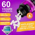 Resveratrol 1240mg, 60 Capsules Antioxidant & Trans-Resveratrol Supplement, Highly bioavailable Promotes Anti-Aging and Promotes Immune, Cardiovascular Support and Joint Support