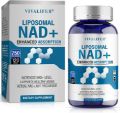 VIVALIFER Liposomal NAD+ Supplement, NAD+ 500mg with TMG 250 mg for Ultra Max Absorption, Promotes Anti-Aging, Energy and DNA Repair, Brain Function - 120 Capsules