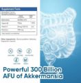 Picture of 300 Billion AFU Akkermansia Probiotic Supplement - 120 Capsules 2 Month Supply Supports Digestive, Immune & Overall Health - Increases GLP-1 Production - for Men & Women