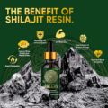 Picture of Shilajit Resin Liquid Drops - Pure Himalayan Shilajit with 85+ Trace Minerals for Brain Booster, Energy & Immune Support- 2oz Bottle (60 Day Supply)
