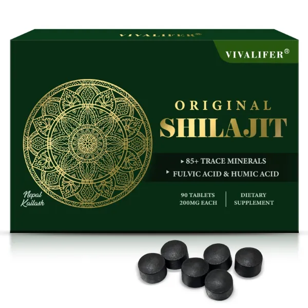 Picture of Organic Himalayan Shilajit Resin, 85+ Trace Minerals Complex for Focus & Energy, Overall Health, Immune Support